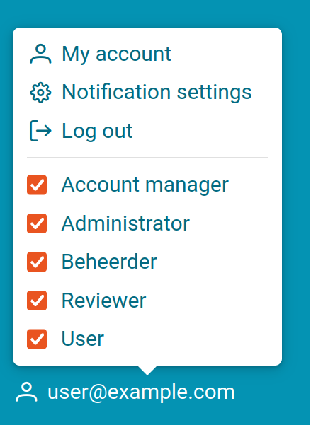 Notification settings button